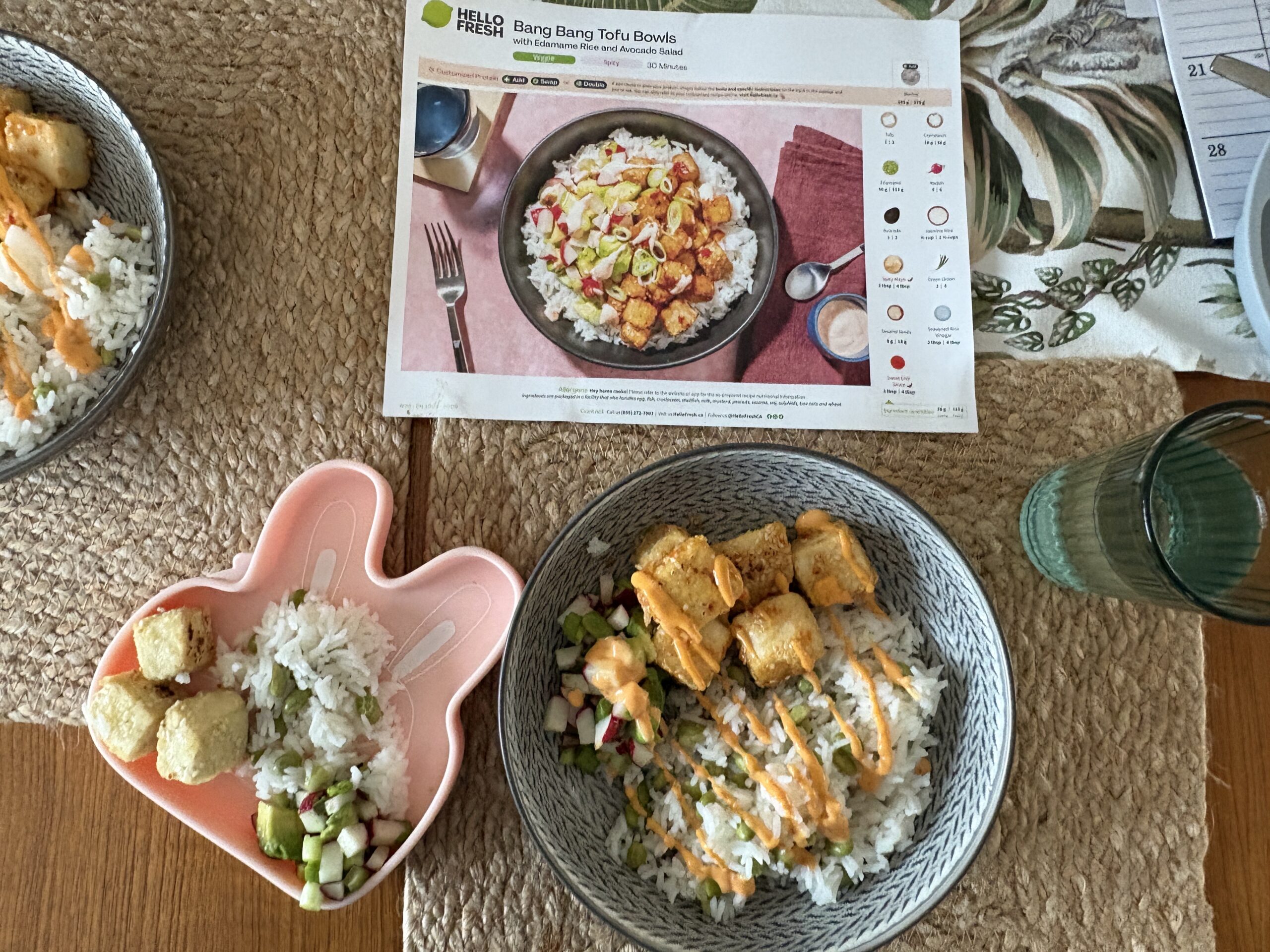 HelloFresh Bang Bang Tofu Tacos Baby Review: A Family Dinner Hit