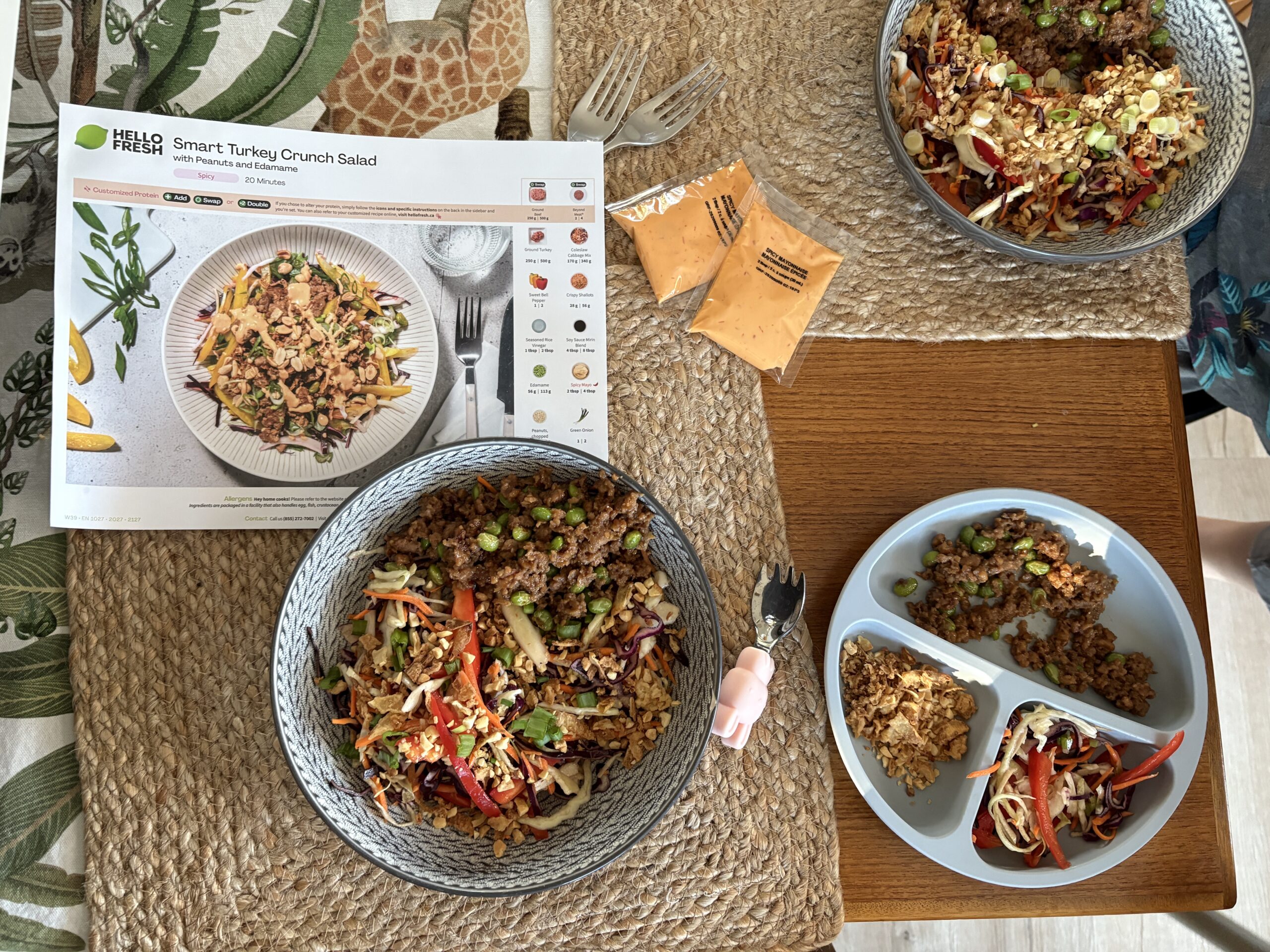 HelloFresh Smart Beyond Meat Crunch Salad Baby Friendly Review