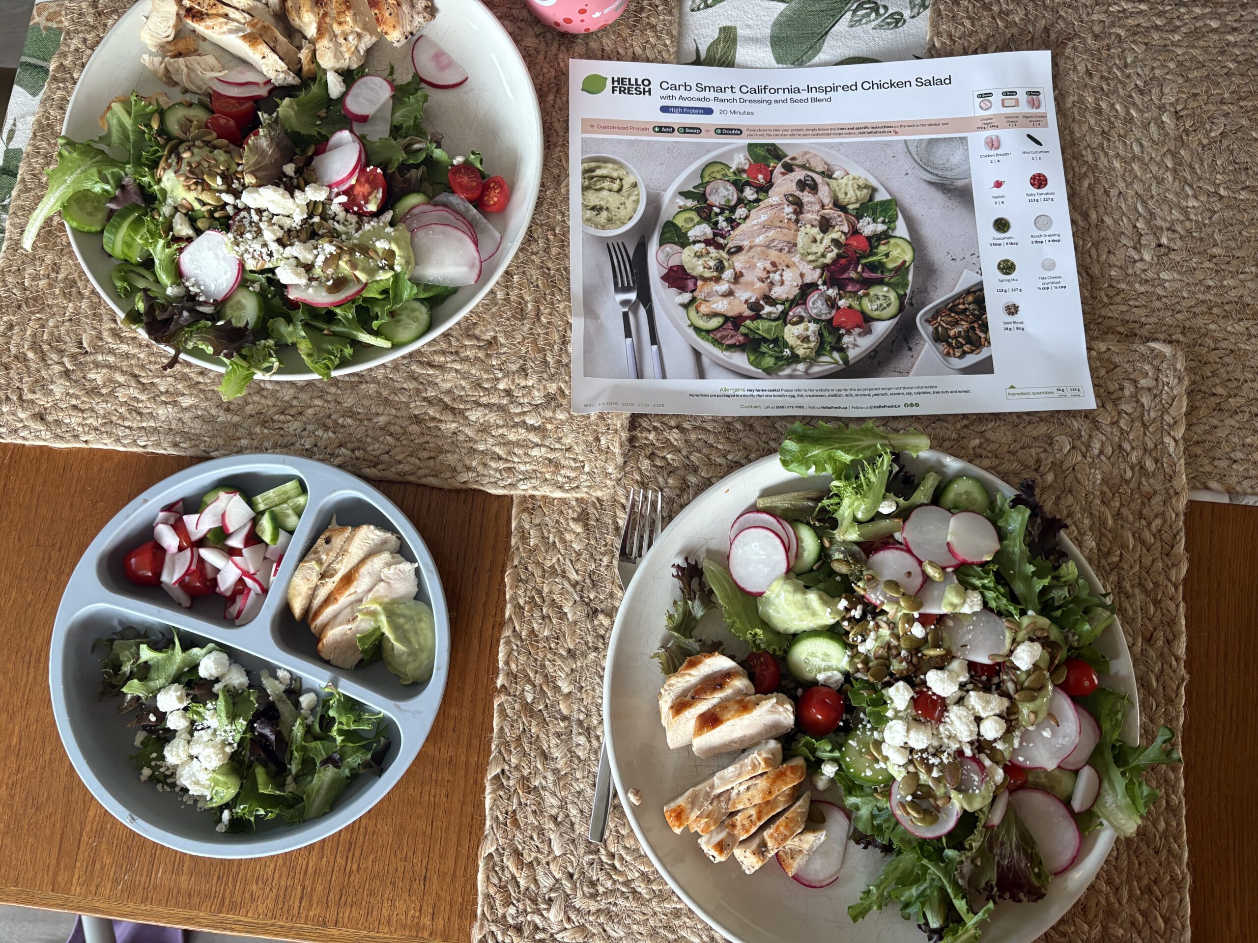 Carb Smart California-Inspired Chicken Salad: Baby-Friendly HelloFresh Review