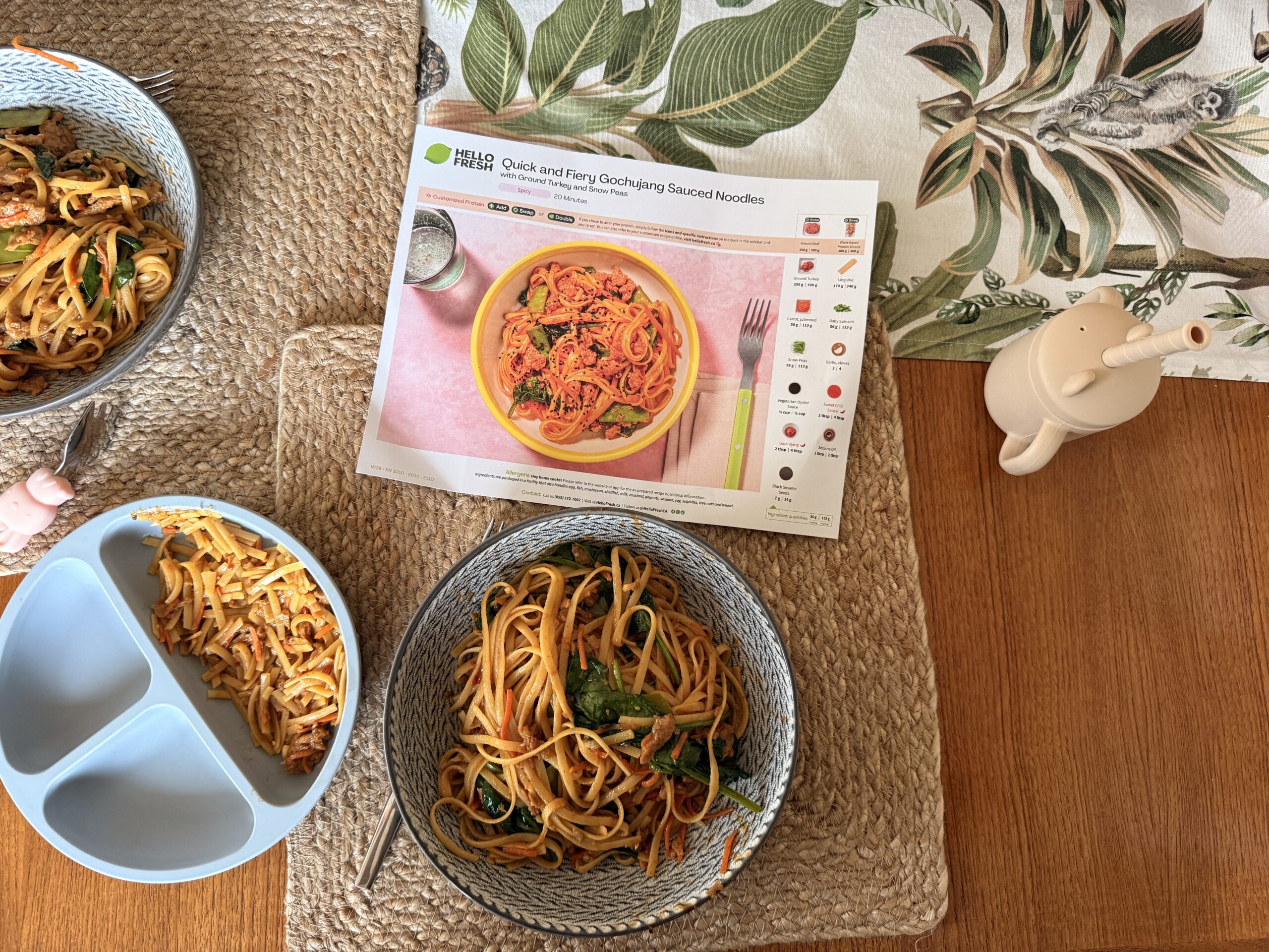 HelloFresh Gochujang Noodles Baby-Friendly Review (13.5 Months)